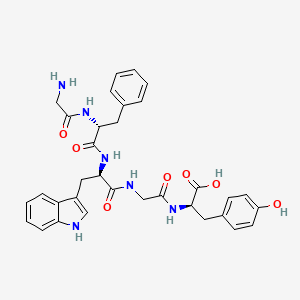 molecular formula C33H36N6O7 B12579684 Glycyl-D-phenylalanyl-D-tryptophylglycyl-D-tyrosine CAS No. 644997-00-2