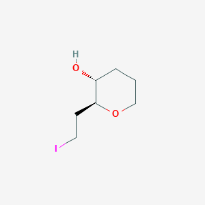 molecular formula C7H13IO2 B12579694 (2S,3R)-2-(2-Iodoethyl)oxan-3-ol CAS No. 601495-17-4