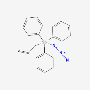 molecular formula C21H20N3Sb B12579762 Azido-triphenyl-prop-2-enyl-lambda5-stibane CAS No. 192820-30-7