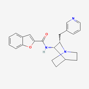N-[(2S,3S)-2-(pyridin-3-ylmethyl)-1-azabicyclo[2.2.2]octan-3-yl]-1-benzofuran-2-carboxamide