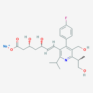molecular formula C25H31FNNaO6 B12579796 Desmethyl Hydroxy Cerivastatin Sodium Salt 