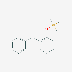 molecular formula C16H24OSi B12579842 Silane, trimethyl[[2-(phenylmethyl)-1-cyclohexen-1-yl]oxy]- CAS No. 200120-11-2