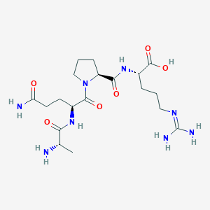 molecular formula C19H34N8O6 B12579855 L-Arginine, L-alanyl-L-glutaminyl-L-prolyl- CAS No. 193361-33-0