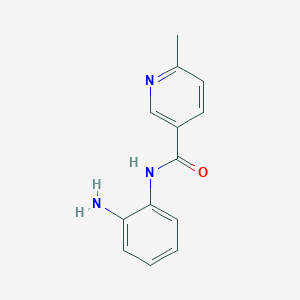 molecular formula C13H13N3O B1257987 N-(2-aminophenyl)-6-methyl-3-pyridinecarboxamide 