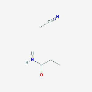 molecular formula C5H10N2O B12579892 Propanamide--acetonitrile (1/1) CAS No. 496918-32-2
