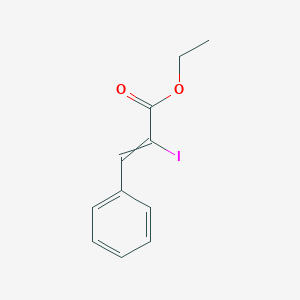 molecular formula C11H11IO2 B12579893 Ethyl 2-iodo-3-phenylprop-2-enoate CAS No. 201221-74-1