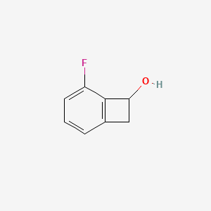 molecular formula C8H7FO B12579909 5-Fluorobicyclo[4.2.0]octa-1(6),2,4-trien-7-ol 