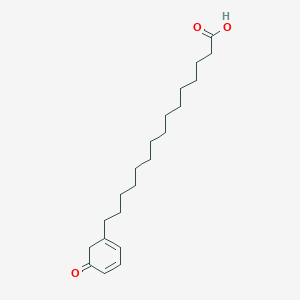 molecular formula C21H34O3 B12579928 15-(5-Oxocyclohexa-1,3-dien-1-YL)pentadecanoic acid CAS No. 184900-11-6