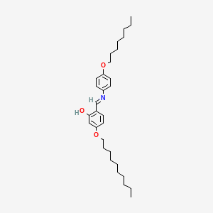 molecular formula C31H47NO3 B12579934 3-(Decyloxy)-6-{[4-(octyloxy)anilino]methylidene}cyclohexa-2,4-dien-1-one CAS No. 643755-18-4