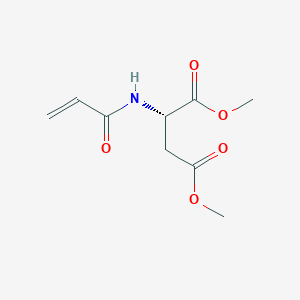 molecular formula C9H13NO5 B12579941 Dimethyl N-acryloyl-L-aspartate CAS No. 481012-75-3