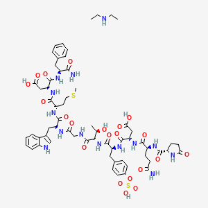 molecular formula C4H11N<br>C4H11N<br>(C2H5)2NH B1257997 Ceruletide diethylamine CAS No. 71247-25-1