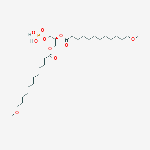 molecular formula C29H57O10P B12579976 [(2S)-2-(12-methoxydodecanoyloxy)-3-phosphonooxypropyl] 12-methoxydodecanoate CAS No. 308069-40-1