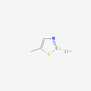 molecular formula C4H4LiNS B12579984 lithium;5-methyl-2H-1,3-thiazol-2-ide CAS No. 196108-70-0