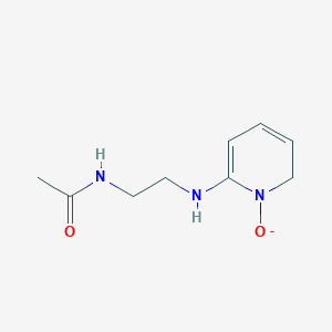 molecular formula C9H14N3O2- B12579991 Acetamide,N-[2-[(1-oxido-pyridin-2-YL)amino]ethyl]- 