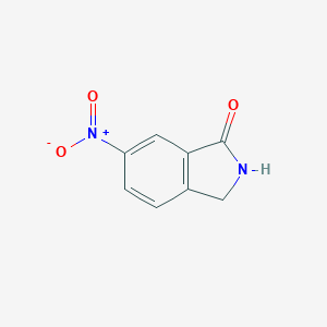 molecular formula C8H6N2O3 B012580 6-硝基异吲哚啉-1-酮 CAS No. 110568-64-4