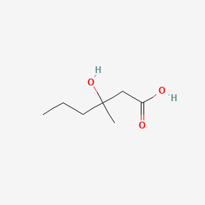 molecular formula C7H14O3 B1258001 3-Hydroxy-3-methylhexanoic acid CAS No. 58888-76-9