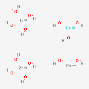 molecular formula H13LaO13PbTiZr B12580038 Lanthanum(3+);lead(2+);titanium(4+);zirconium(4+);tridecahydroxide CAS No. 194351-62-7