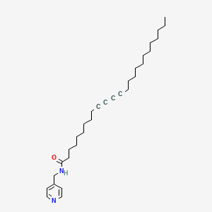 molecular formula C31H48N2O B12580117 N-[(Pyridin-4-yl)methyl]pentacosa-10,12-diynamide CAS No. 185195-65-7