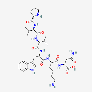 molecular formula C36H55N9O8 B12580130 L-Prolyl-L-valyl-L-valyl-L-tryptophyl-L-lysyl-L-asparagine CAS No. 184844-67-5