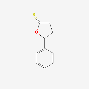 molecular formula C10H10OS B12580144 5-Phenyloxolane-2-thione CAS No. 194725-10-5