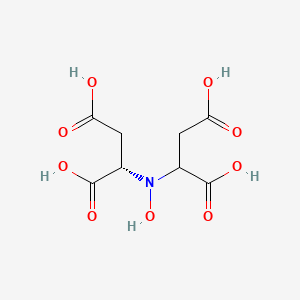 molecular formula C8H11NO9 B12580165 (2S)-2,2'-(Hydroxyimino)bis(succinic acid) CAS No. 194604-51-8