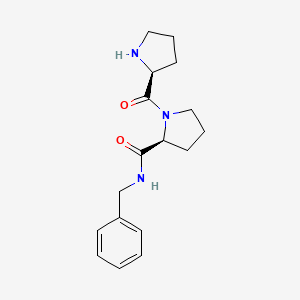molecular formula C17H23N3O2 B12580169 L-Prolinamide, L-prolyl-N-(phenylmethyl)- CAS No. 202932-83-0