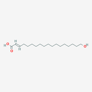 (2E)-18-hydroxyoctadec-2-enoic acid