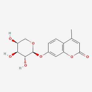 molecular formula C15H16O7 B1258028 4-甲基伞形酮 α-L-阿拉伯吡喃糖苷 CAS No. 69414-26-2