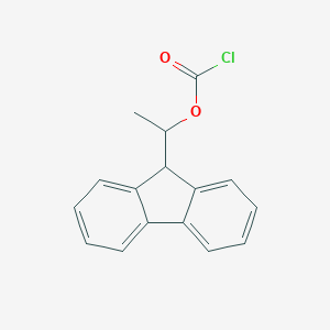 molecular formula C16H13ClO2 B125803 (+)-1-(9-Fluorenyl)ethyl chloroformate CAS No. 154479-90-0