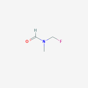 molecular formula C3H6FNO B12580318 Formamide, N-(fluoromethyl)-N-methyl- CAS No. 192507-21-4