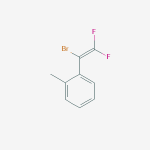 molecular formula C9H7BrF2 B12580353 Benzene, 1-(1-bromo-2,2-difluoroethenyl)-2-methyl- CAS No. 202207-41-8