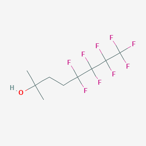 molecular formula C9H11F9O B12580357 2-Methyl-4-perfluorohexyl-2-butanol CAS No. 269394-08-3
