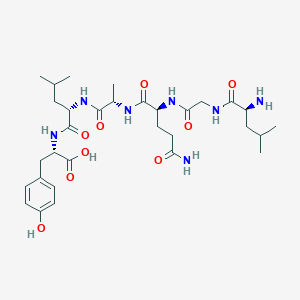 molecular formula C31H49N7O9 B12580401 L-Leucylglycyl-L-glutaminyl-L-alanyl-L-leucyl-L-tyrosine CAS No. 646027-02-3