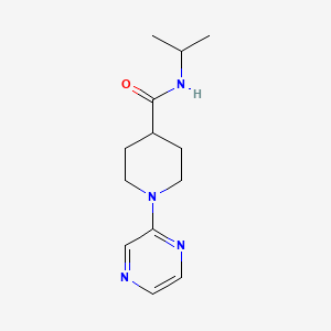 molecular formula C13H20N4O B12580452 N-(Propan-2-yl)-1-(pyrazin-2-yl)piperidine-4-carboxamide CAS No. 605639-72-3