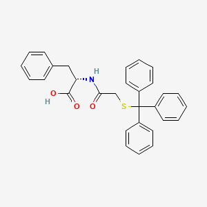 molecular formula C30H27NO3S B12580495 L-Phenylalanine, N-[[(triphenylmethyl)thio]acetyl]- CAS No. 548485-14-9