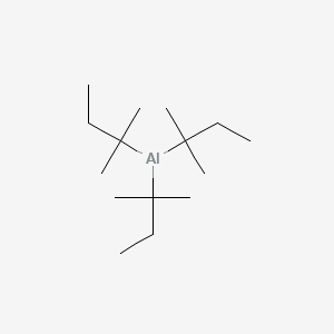 molecular formula C15H33Al B12580537 Tris(2-methylbutan-2-yl)alumane CAS No. 185216-00-6