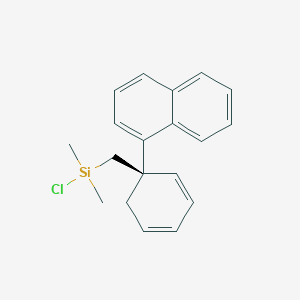 molecular formula C19H21ClSi B12580569 Chloro(dimethyl){[(1R)-1-(naphthalen-1-yl)cyclohexa-2,4-dien-1-yl]methyl}silane CAS No. 596098-31-6