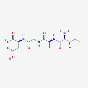 molecular formula C16H28N4O7 B12580587 L-Isoleucyl-L-alanyl-L-alanyl-L-aspartic acid CAS No. 647008-39-7