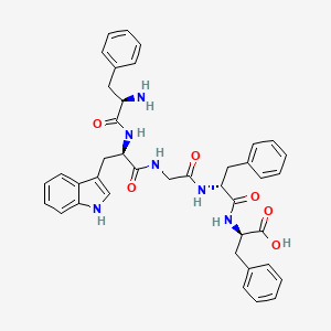molecular formula C40H42N6O6 B12580595 D-Phenylalanyl-D-tryptophylglycyl-D-phenylalanyl-D-phenylalanine CAS No. 644997-50-2