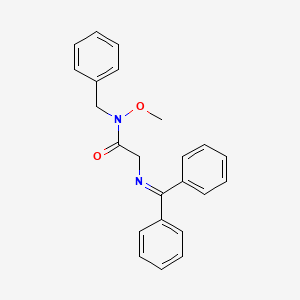 molecular formula C23H22N2O2 B12580617 N-Benzyl-N~2~-(diphenylmethylidene)-N-methoxyglycinamide CAS No. 599177-26-1