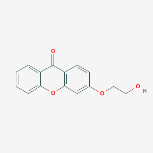molecular formula C15H12O4 B12580662 3-(2-Hydroxyethoxy)-9H-xanthen-9-one CAS No. 646063-94-7