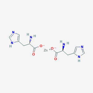 molecular formula C12H16N6O4Zn B125807 Zinc bis(histidinate) CAS No. 144071-79-4