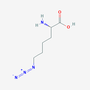 molecular formula C6H12N4O2 B1258074 (2S)-2-amino-6-azidohexanoic acid 