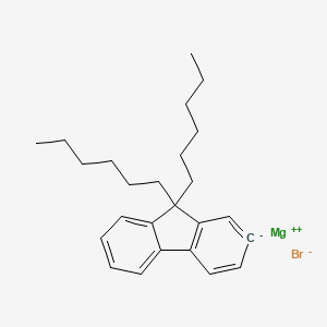 molecular formula C25H33BrMg B12580789 magnesium;9,9-dihexyl-2H-fluoren-2-ide;bromide CAS No. 610787-98-9