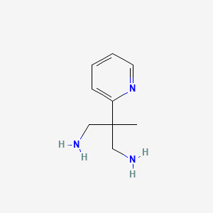 molecular formula C9H15N3 B12580802 2-Methyl-2-(pyridin-2-yl)propane-1,3-diamine CAS No. 199984-52-6