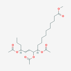 molecular formula C25H42O8 B12580830 Methyl 11,12,15-tris(acetyloxy)octadec-13-enoate CAS No. 634202-27-0
