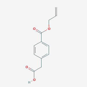 molecular formula C12H12O4 B125809 4-(Allyloxycarbonyl)phenylacetic acid CAS No. 142650-93-9