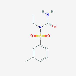 molecular formula C10H14N2O3S B12580900 N-Carbamoyl-N-ethyl-3-methylbenzene-1-sulfonamide CAS No. 646068-95-3