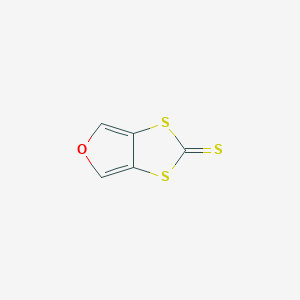 molecular formula C5H2OS3 B12580958 1,3-Dithiolo[4,5-c]furan-2-thione CAS No. 188780-50-9