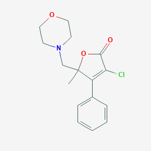 3-Chloro-5-methyl-5-(morpholin-4-ylmethyl)-4-phenylfuran-2-one